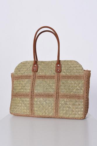 Sac large tote tressé