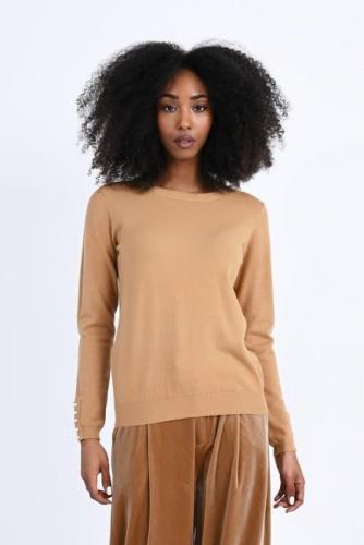 Pull fin col rond