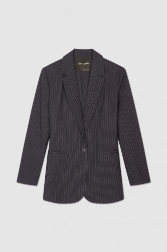 Veste tailleur rayée Rosaly