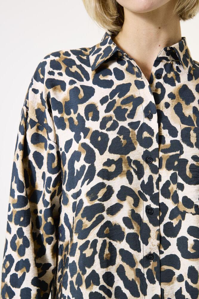 Blouse ml imprimée léopard