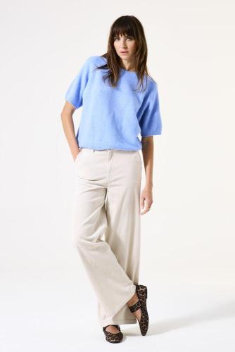 Pantalon cotelé wide fit