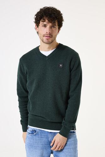 Pullover col en v