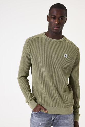 Pullover col rond