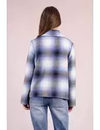 Veste courte à carrreaux
