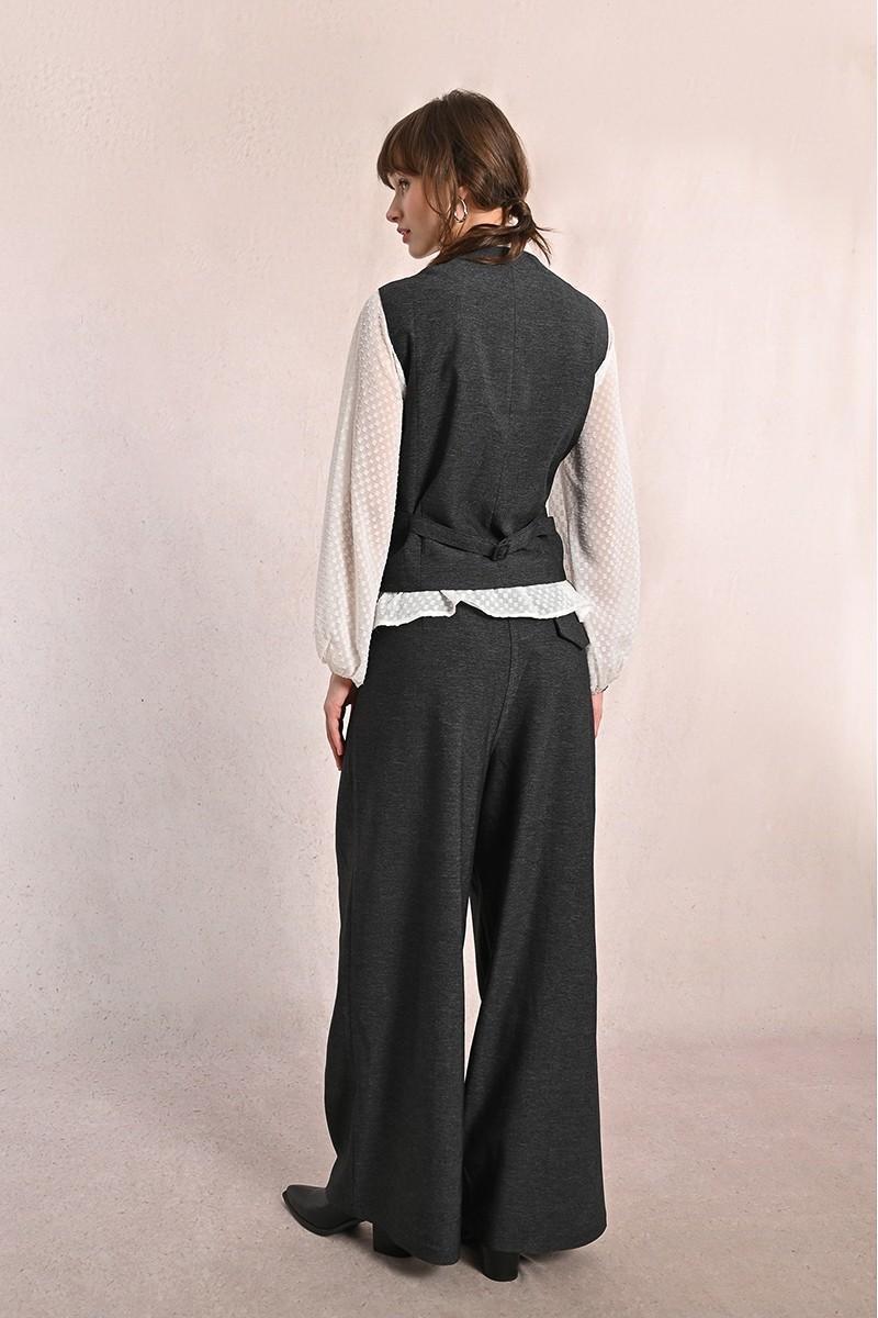 Veston droit sans manches