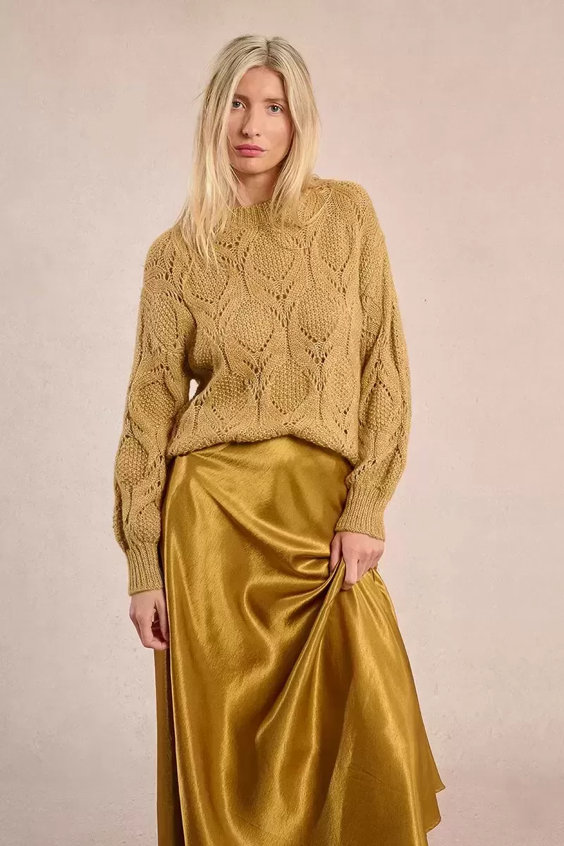 Pull en maille ajourée