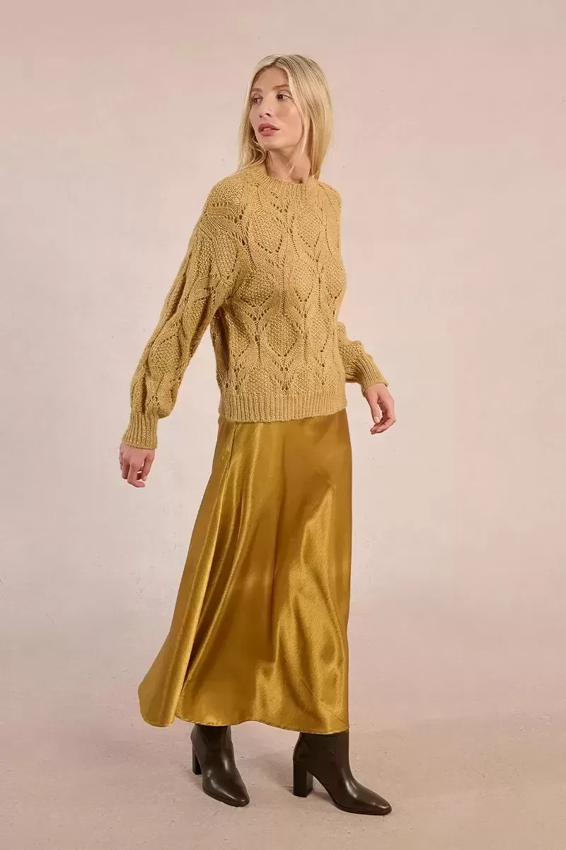 Pull en maille ajourée