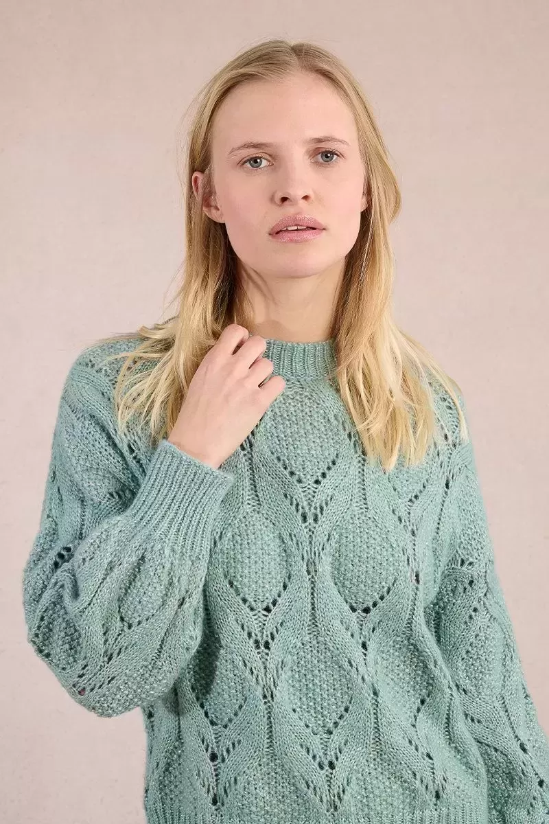 Pull en maille ajourée