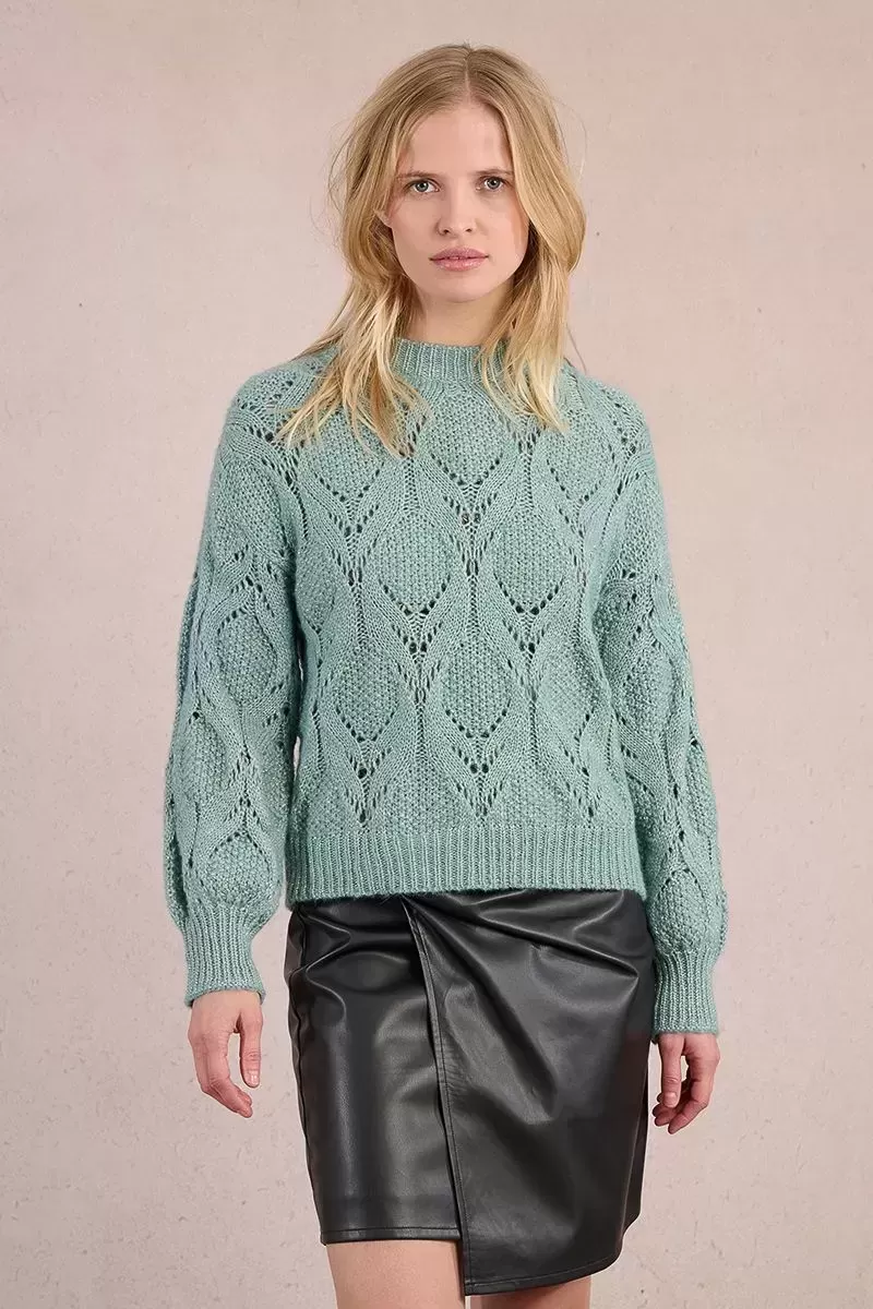 Pull en maille ajourée