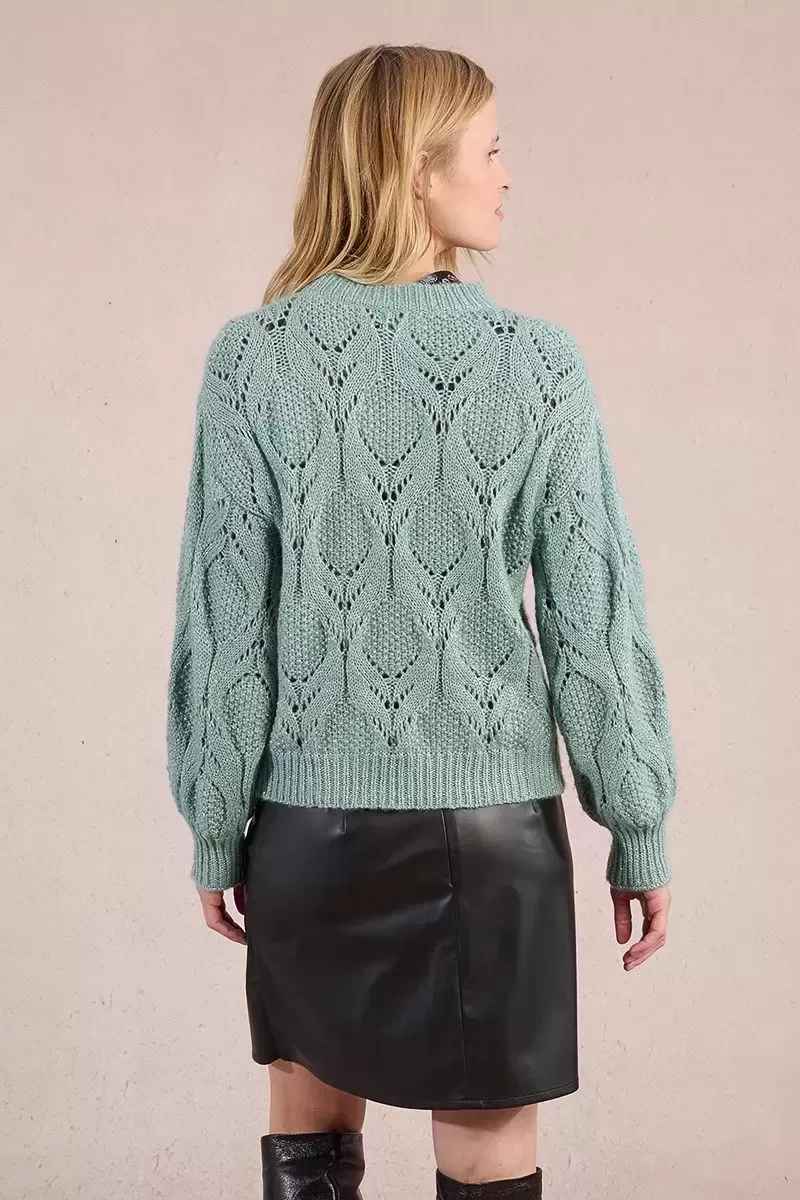 Pull en maille ajourée
