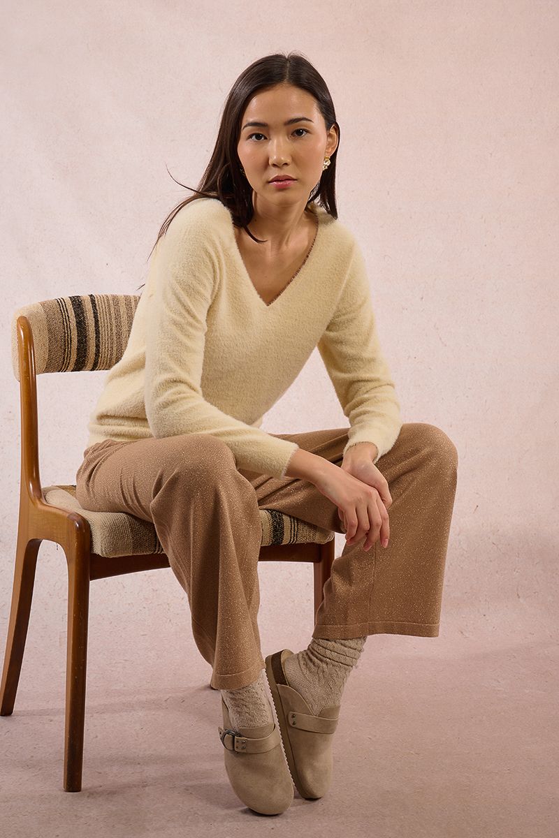 pull en maille texturée