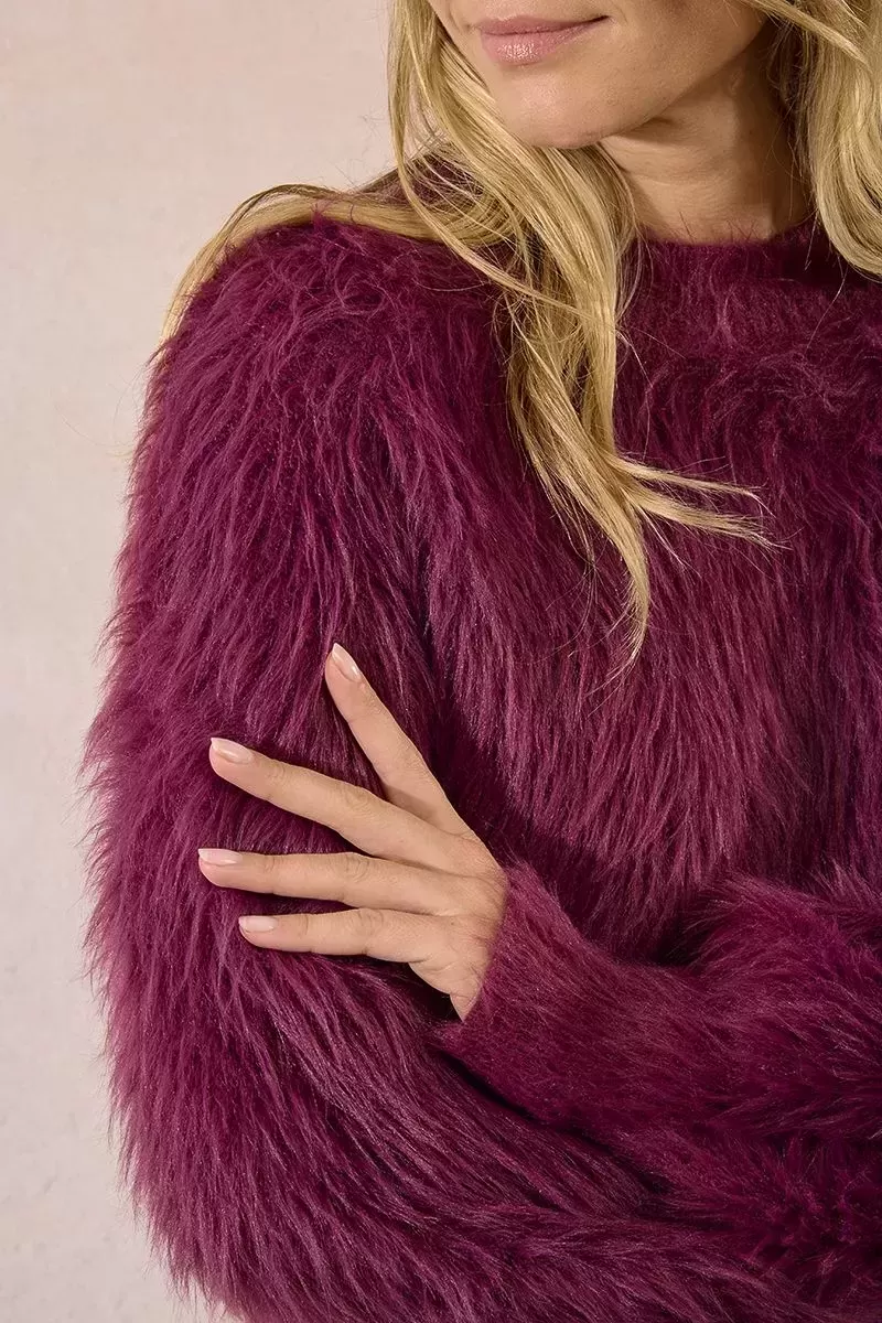 pull en maille brossée