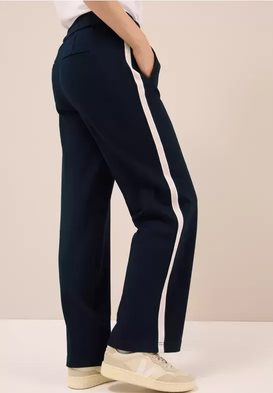 pantalon avec détail de bande