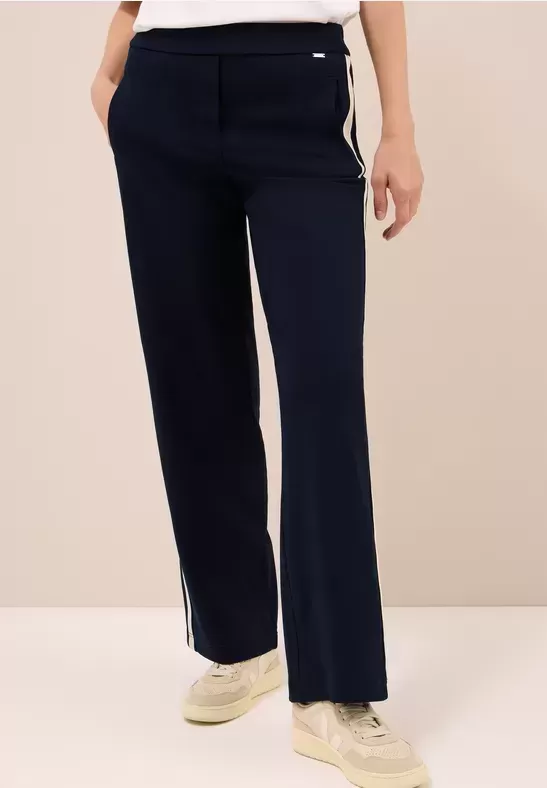 pantalon avec détail de bande