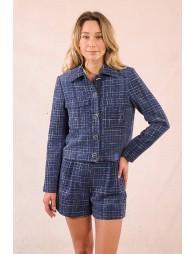 Veste courte en tweed