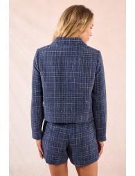 Veste courte en tweed