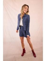 Veste courte en tweed