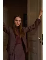 Blazer cintré en lainage