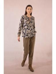 Blouse oversize imprimée