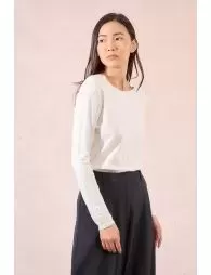 Pull fin en maille boutonné