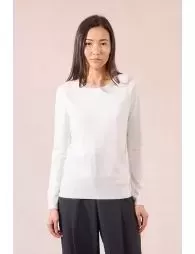 Pull fin en maille boutonné