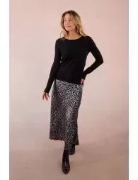 Pull fin en maille boutonné