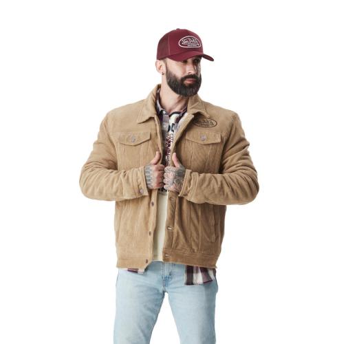 Blouson en velours matelassé