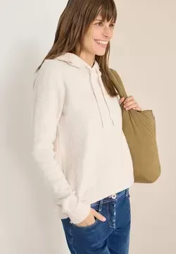 Pullover en maille bouclette