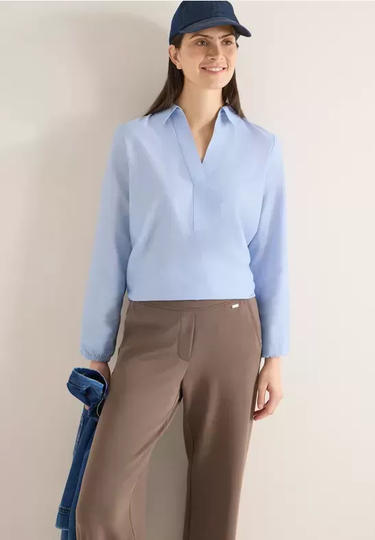 Blouse en couleur unie