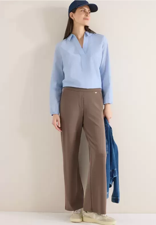 Blouse en couleur unie