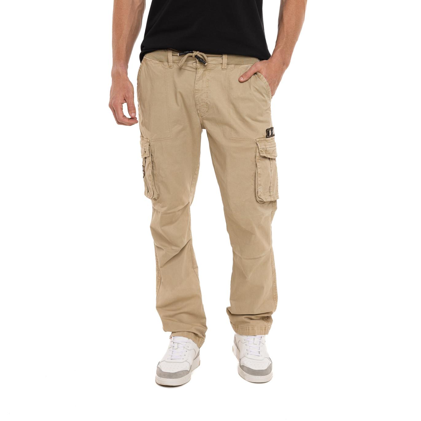 Pantalon en coton coupe droite