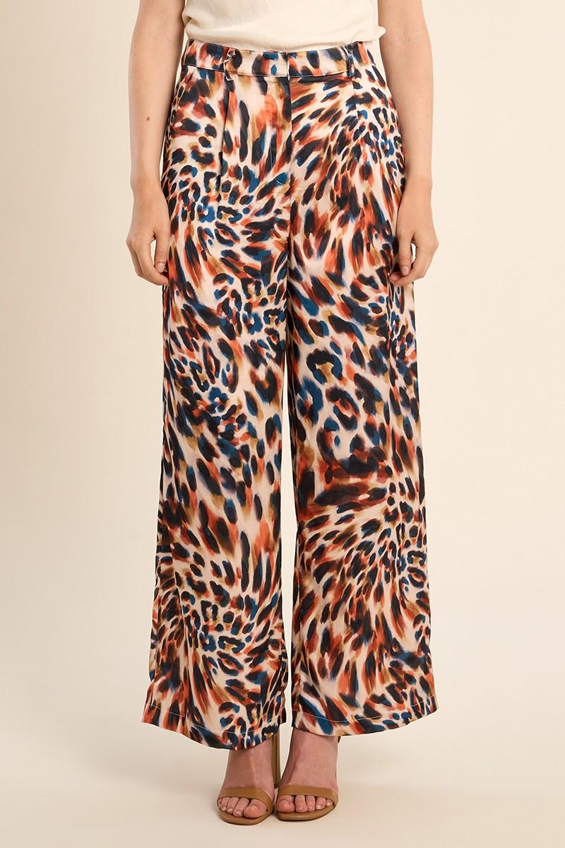 Pantalon droit imprimé