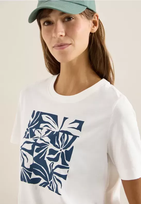 T shirt avec impression sur le devant