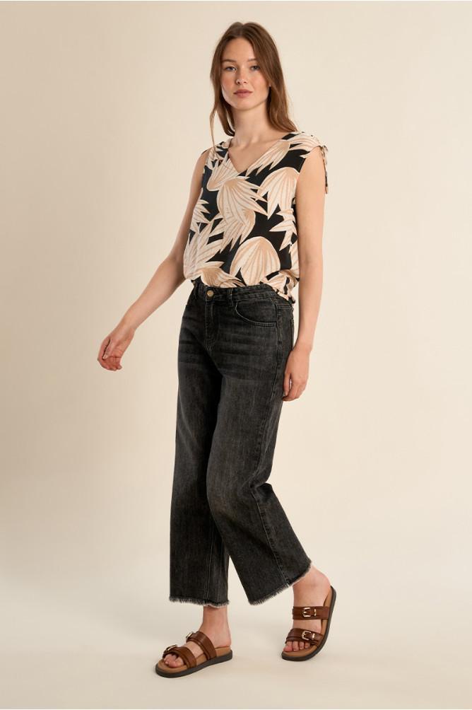 Top à imprimé floral