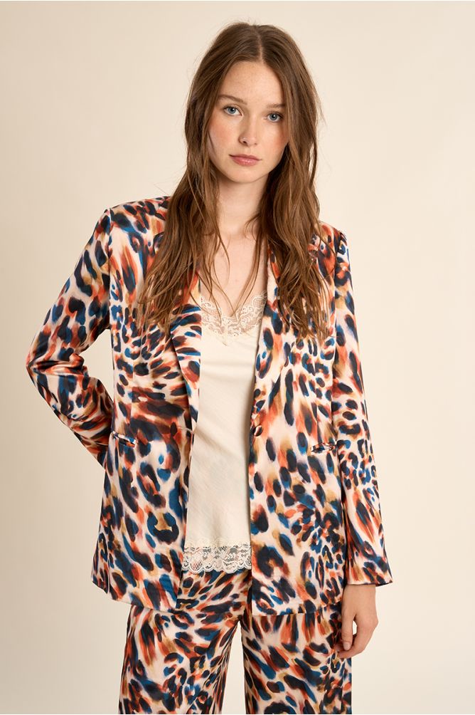 Blazer droit imprimé