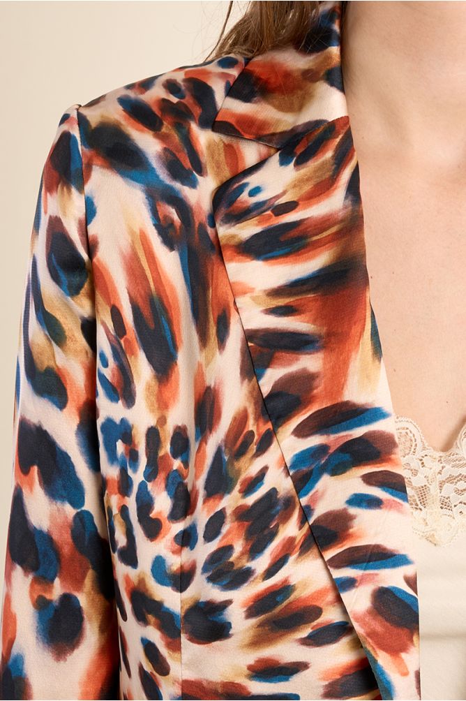 Blazer droit imprimé