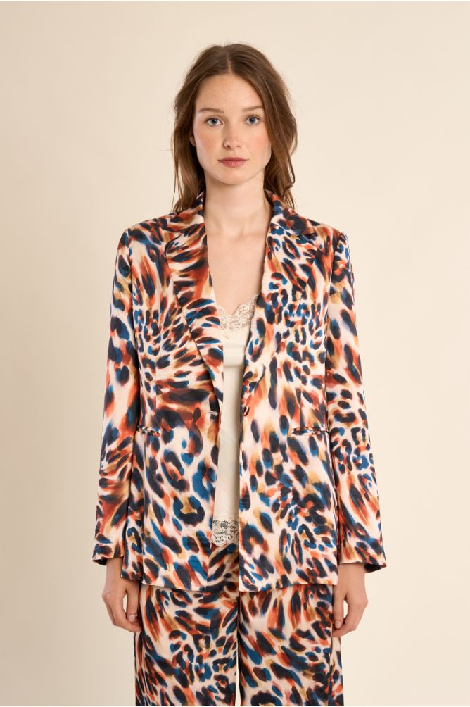 Blazer droit imprimé