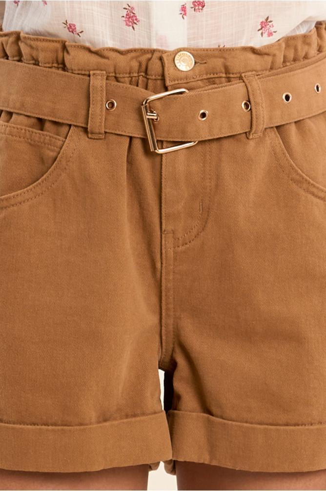 Short taille haute paperbag