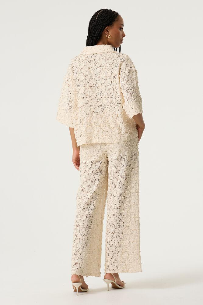 Pantalon avec détails brodés
