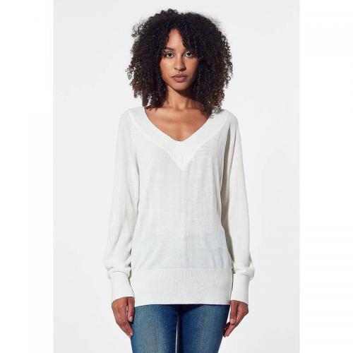 Pullover col v